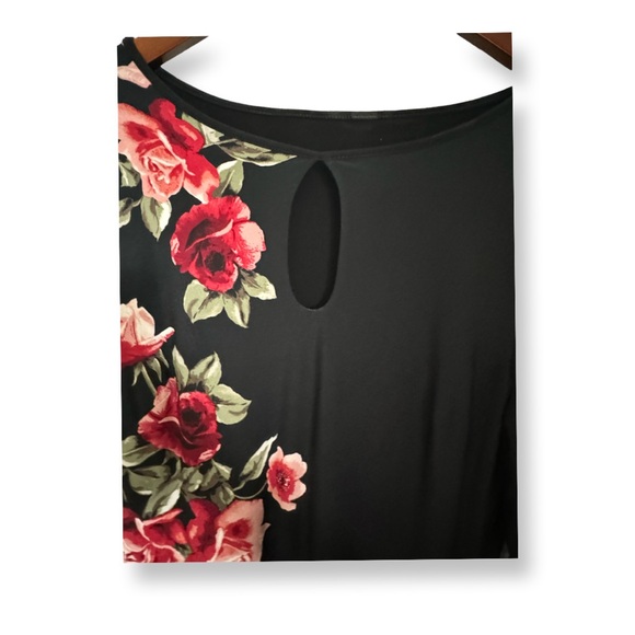 White House Black Market Dress Reversible Flower Dress-size 10 - Picture 2 of 4